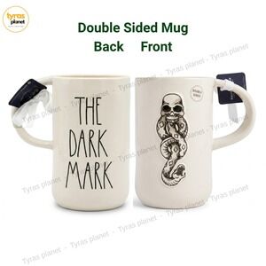 NWT Rae Dunn Harry Potter THE DARK MARK mug Voldemort 5 1/2" High Halloween